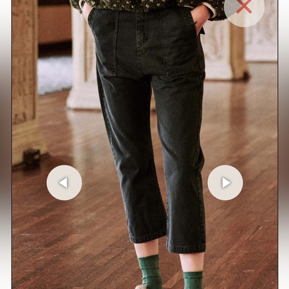 THE GREAT. the Ranger Pant in Washed Black size 28 - Picture 2 of 10